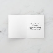 レトロのおもしろいな郊外のHusband Retirement女性カード カード (内部)