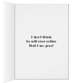 レトロのおもしろいなedgeyの割れた離婚の分離カード (内側 (右))