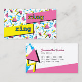 レトロのおもしろいの個人的な接触カード名刺 コーリングカード (正面/裏面)