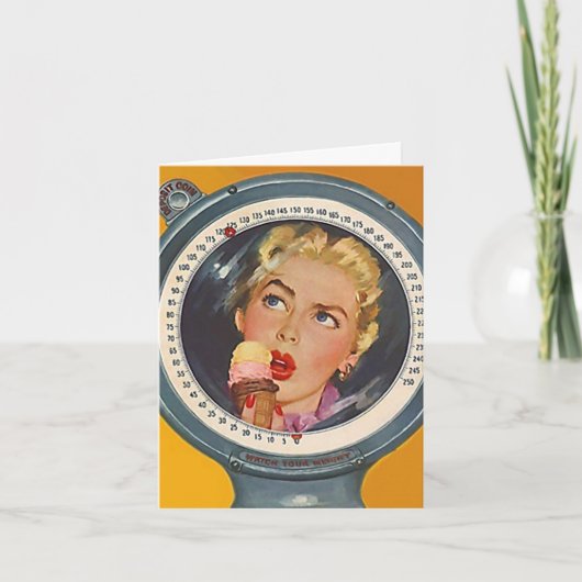 レトロのお祝いの重量のゴールによって達成されるカード カード (正面)