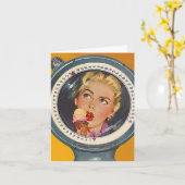 レトロのお祝いの重量のゴールによって達成されるカード カード (黄色い花)