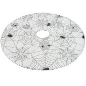 レトロのかわいいハロウィンのくもパターン フリース ツリースカート (アングル)