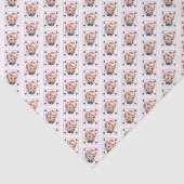 レトロのかわいい女の子のバレンタイン 薄葉紙 (詳細)