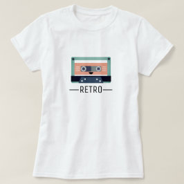 レトロのかわいい|カセット| Tシャツ