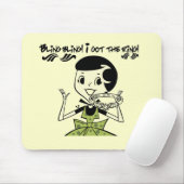 レトロのきらきら光るなリングのTシャツおよびギフト マウスパッド (マウス)