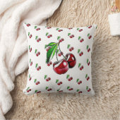 レトロのさくらんぼの枕 クッション (ブランケット)