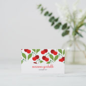 レトロのさくらんぼProfissional 名刺 (スタンド正面)