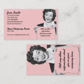 レトロのにやにや笑い 名刺 (正面/裏面)