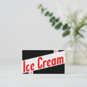 レトロのアイスクリーム 名刺 (スタンド正面)