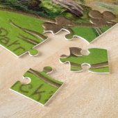 レトロのアイルランド人のセントパトリックのビクトリアンなヴィンテージの日 ジグソーパズル (側面)