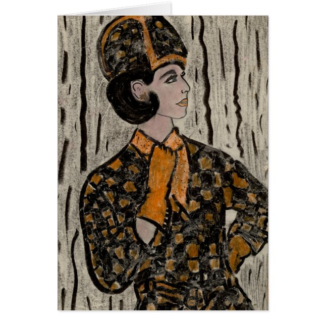 レトロのアップタウンの女の子 (正面)