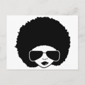 レトロのアフリカの女の子 ポストカード (正面)