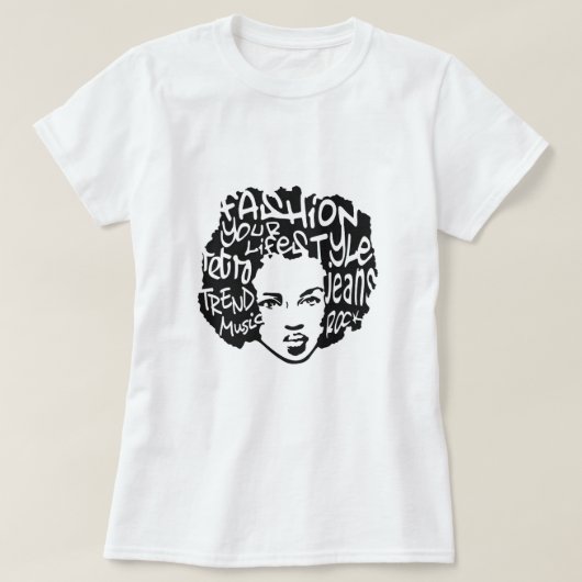レトロのアフリカのTシャツ Tシャツ (デザイン正面)