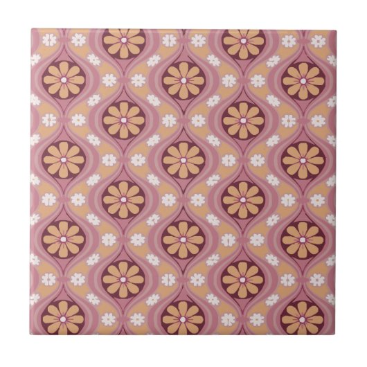 レトロのアラベスク タイル (正面)