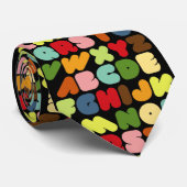 レトロのアルファベットは先生のタイに文字を入れます ネクタイ (ロール)