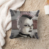 レトロのイギリスのパンクのファッションの枕 クッション (ブランケット)