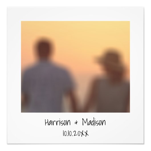 レトロのインスタント写真カスタム名カジュアル写真 フォトプリント            (正面)