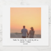 レトロのインスタント写真名カスタム結婚式の好意 ビールラベル (シングルラベル)