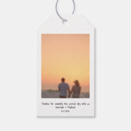 レトロのインスタント写真名カスタム結婚式 ギフトタグ