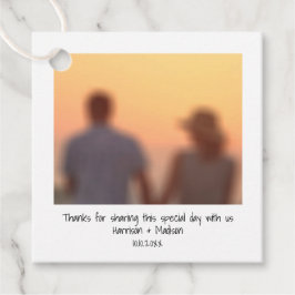 レトロのインスタント写真名カスタム結婚式 フェイバータグ