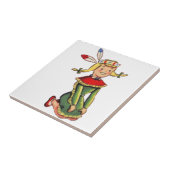 レトロのインドのプリンセスの衣裳 タイル (側面)