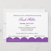 レトロのエレガントCBSパーティー 招待状 (裏面)