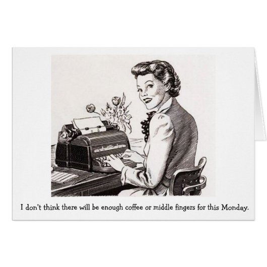 レトロのオフィス-ない十分な中指、 (正面横)