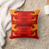 レトロのオレンジ70年代 クッション (ブランケット)