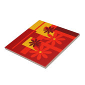 レトロのオレンジ70年代 タイル (側面)