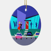 レトロのオープンハウスのパーティーのクリスマスのオーナメント セラミックオーナメント (右)