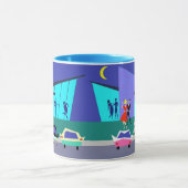 レトロのオープンハウスのパーティーのマグ マグカップ (中央)