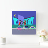 レトロのオープンハウスのパーティーの柱時計 スクエア壁時計 (ホーム)