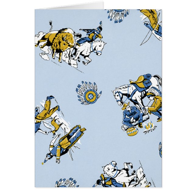 レトロのカウボーイおよびインディアン (正面)