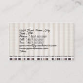 レトロのカクテルのバーの飲み物の名刺 名刺 (裏面)