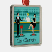 レトロのカクテルラウンジのクリスマスのオーナメント メタルオーナメント (右)