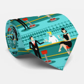 レトロのカクテルラウンジのタイ ネクタイ (ロール)