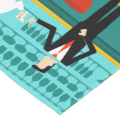 レトロのカクテルラウンジのテーブルのランナー ショートテーブルランナー (コーナー)