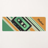 レトロのカセットテープの名前をカスタムするのヨガのマット ヨガマット (正面(横))