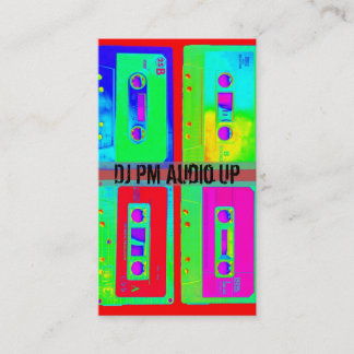 レトロのカセットテープの投球DJは記録します 名刺