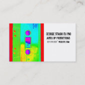 レトロのカセットテープの投球DJは記録します 名刺 (裏面)