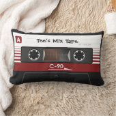 レトロのカセットテープの枕 ランバークッション (ブランケット)