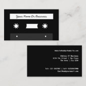 レトロのカセットテープ 名刺 (正面/裏面)