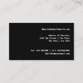 レトロのカセットテープ 名刺 (裏面)