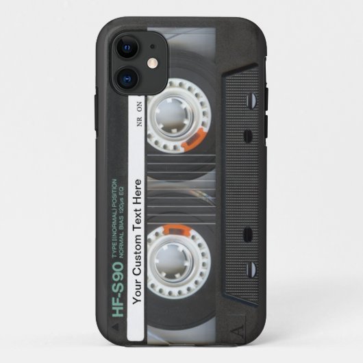 レトロのカセットテープ Case-Mate iPhoneケース (裏面)