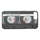 レトロのカセットテープ Case-Mate iPhoneケース (裏面(横))