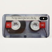 レトロのカセットテープ Case-Mate iPhoneケース (裏面(横))