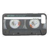 レトロのカセットテープ Case-Mate iPhoneケース (裏面(横))