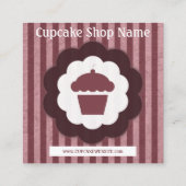 レトロのカップケーキのダイヤモンドのロイヤリティの穿孔器 ロイヤリティカード (裏面)