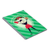 レトロのカップケーキの女の子のベーキングの料理書のレシピのノート ノートブック (右側)