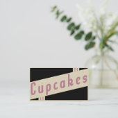 レトロのカップケーキ 名刺 (スタンド正面)